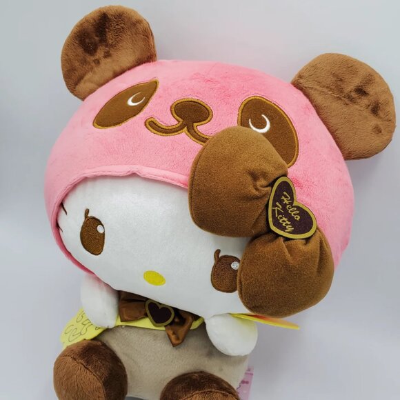 Hello Kitty Panda Sweet Chocolate Big Plush (Brown Ear) - Picture 3 of 5